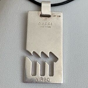 Gucci 925 Sterling Silver VIRGO Pendant - Pendant Only